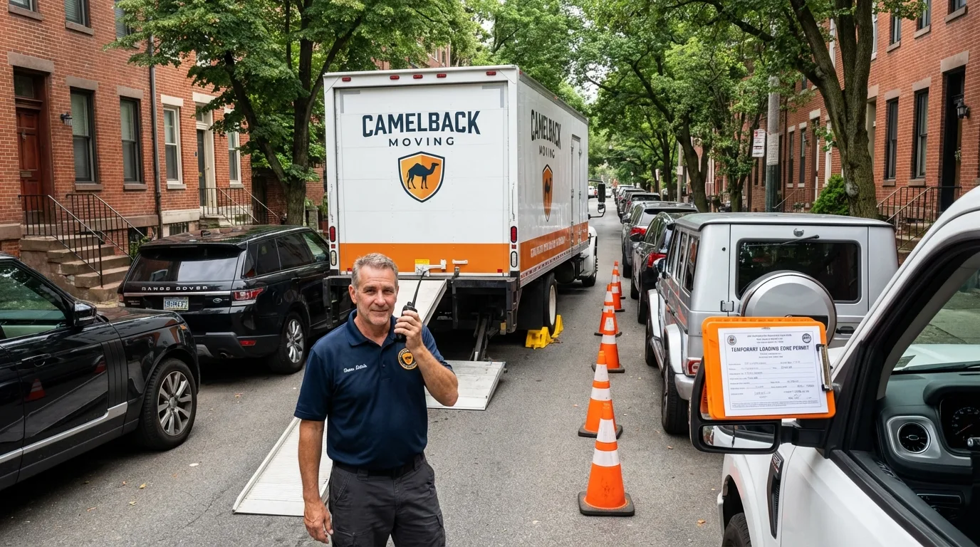 City street loading permit setup in Hoosick Falls, NY